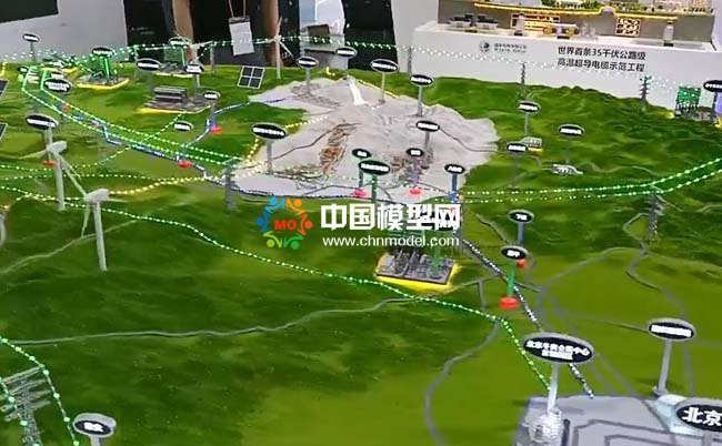 領先世界的柔性直流電網沙盤模型