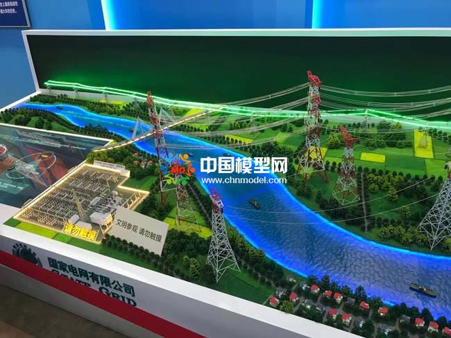 國家電網西電東送沙盤模型