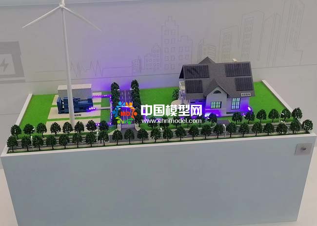 別墅風光儲微電網發電系統沙盤模型