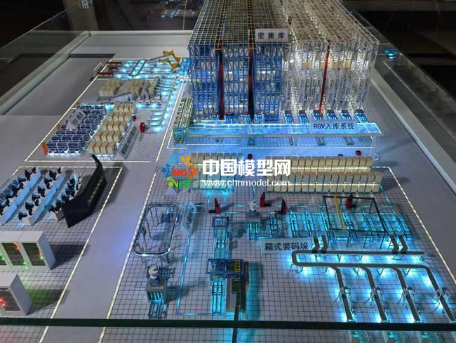 智能立庫沙盤模型