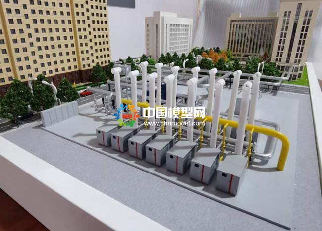 污水源熱泵系統沙盤模型