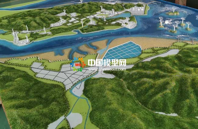 寧?？h強蛟鎮(zhèn)人文旅游規(guī)劃沙盤模型