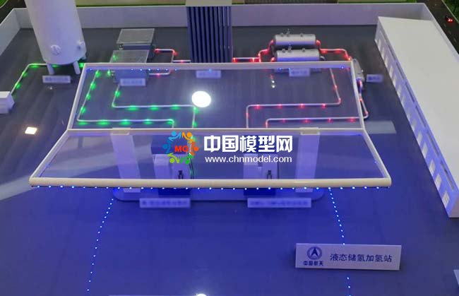 液態(tài)儲(chǔ)氫加氫站沙盤(pán)模型