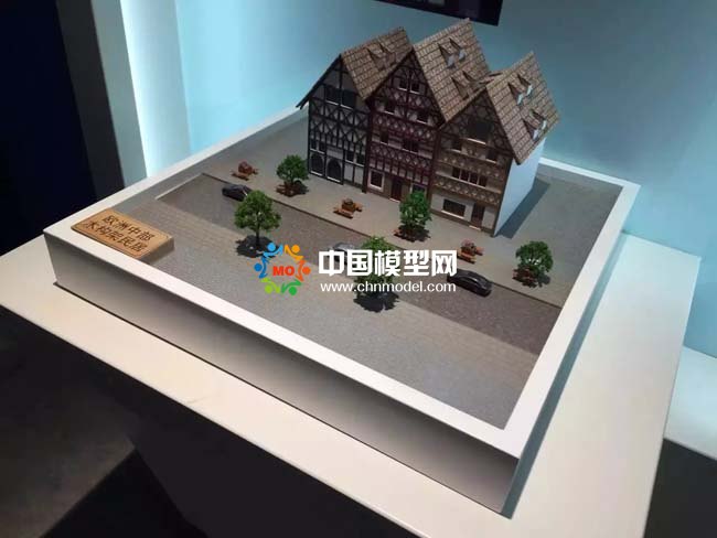 歐洲中部木架構民居建筑模型