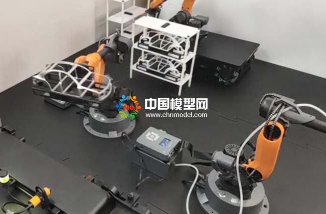 汽車(chē)智能制造激光焊接機(jī)器人模型沙盤(pán)
