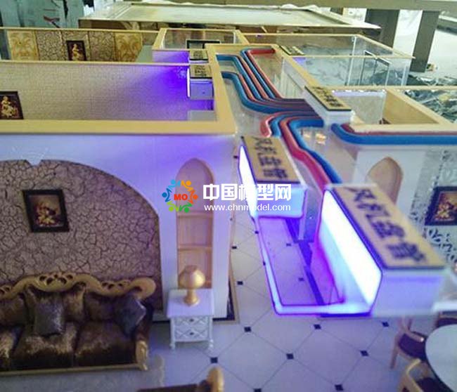 家用中央空調系統模型沙盤