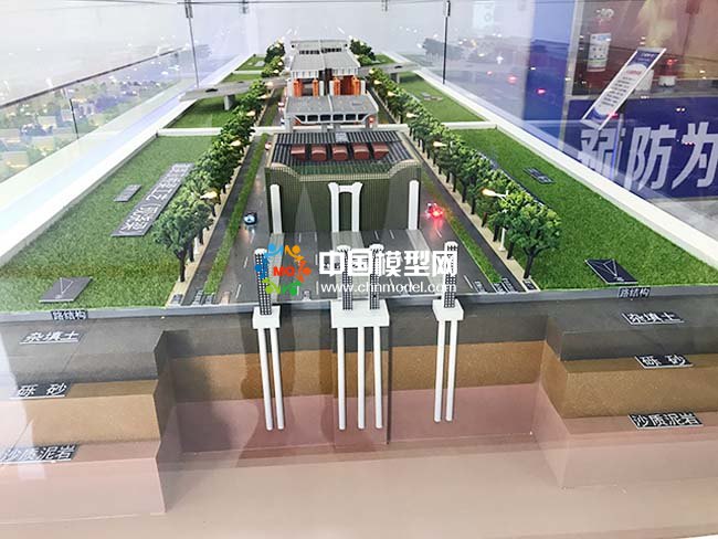 橋梁預制梁施工工藝沙盤模型