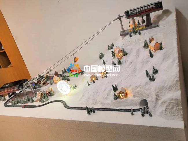 滑雪場沙盤模型
