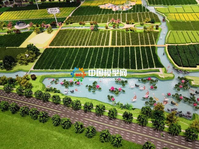 現代農業產業示范園沙盤模型