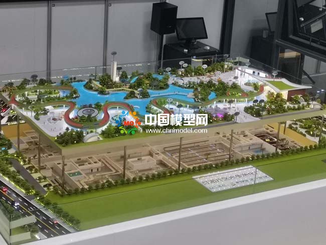 燈湖片區水質凈化廠沙盤模型