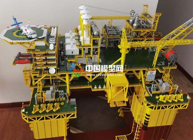 海上作業平臺模型