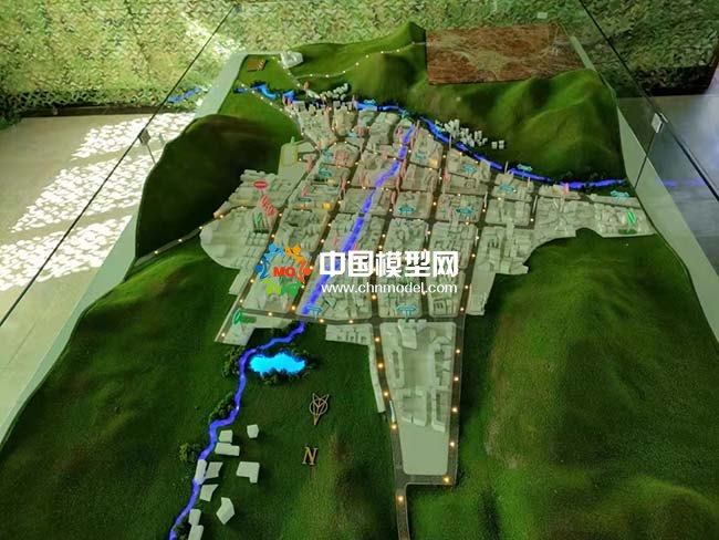 軍區地形沙盤模型