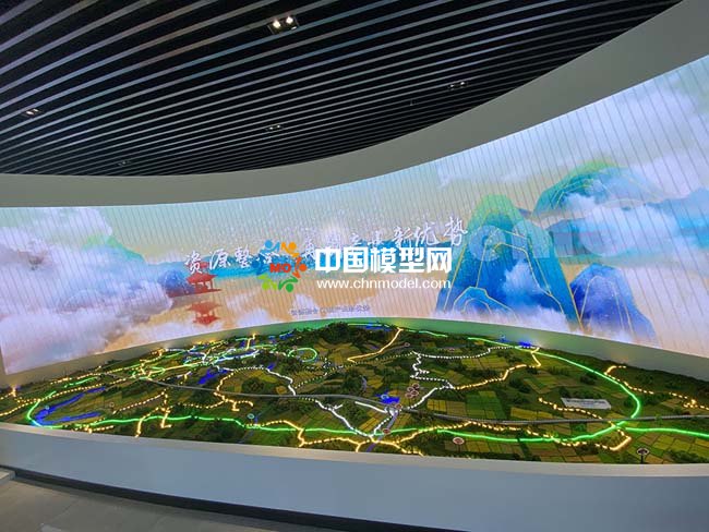 新型數字農業規劃沙盤模型