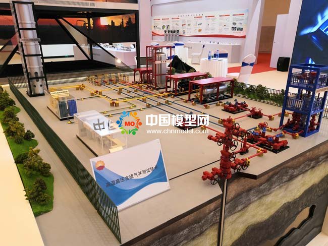 高溫高壓含硫氣井測試技術沙盤模型