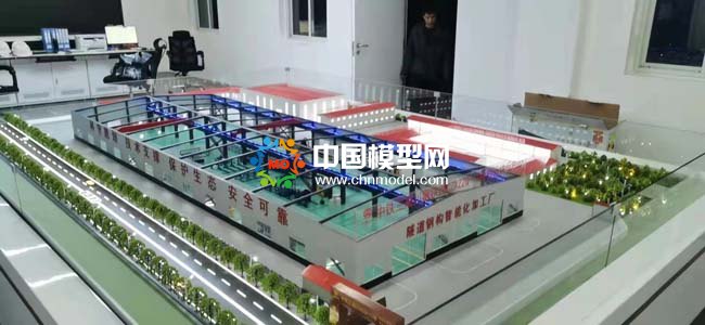 隧道鋼構智能化加工廠沙盤模型