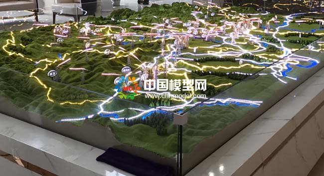 電網分布沙盤模型