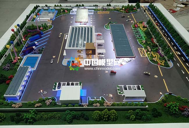 中國(guó)石油綜合能源服務(wù)站沙盤模型