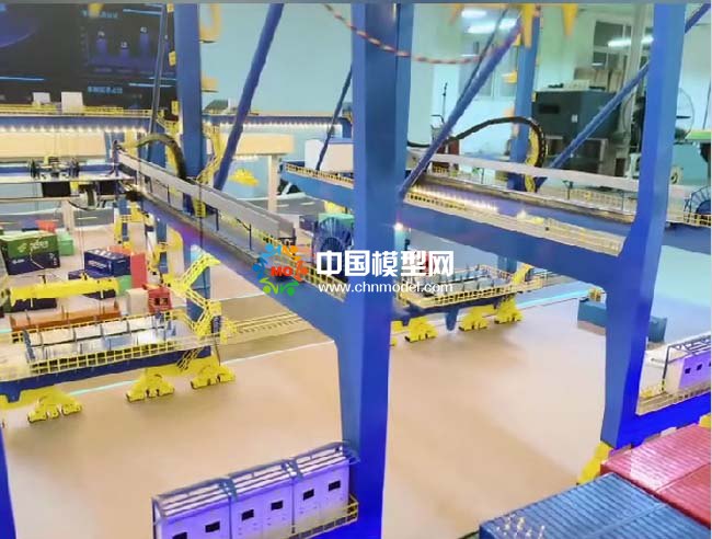 港口自動化流程沙盤模型