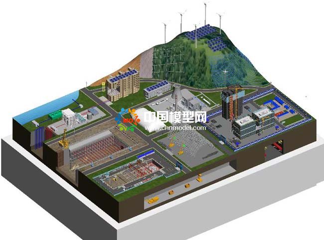 新能源綠色智慧工地沙盤模型