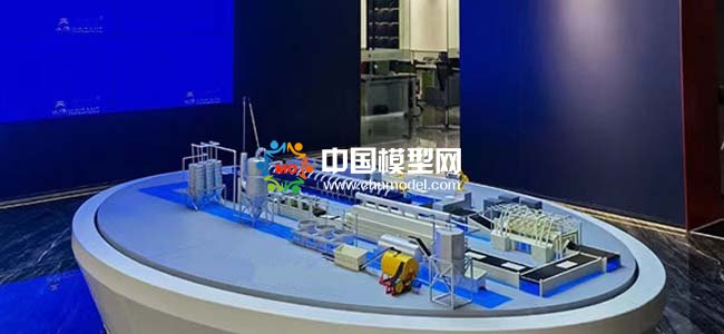 瓷磚生產線沙盤模型