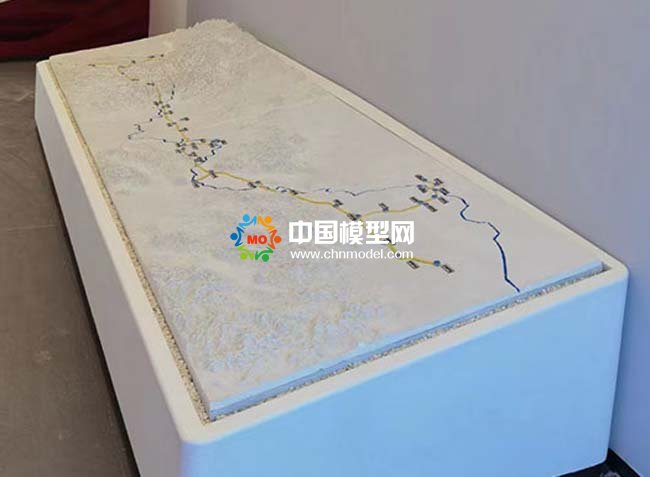 川氣東送管道工程沙盤(pán)模型