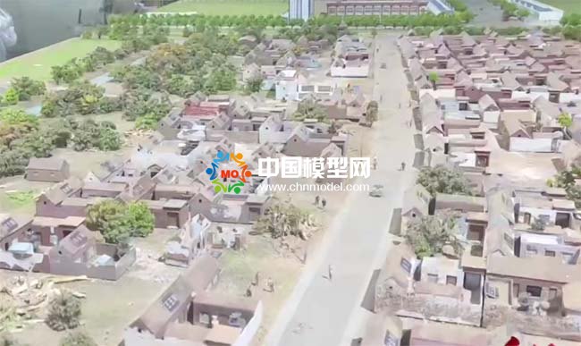 老村復(fù)原沙盤模型
