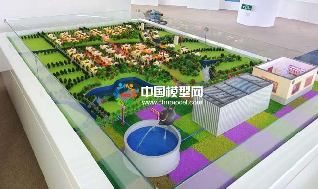 農村廢水中水回用水處理系統沙盤模型