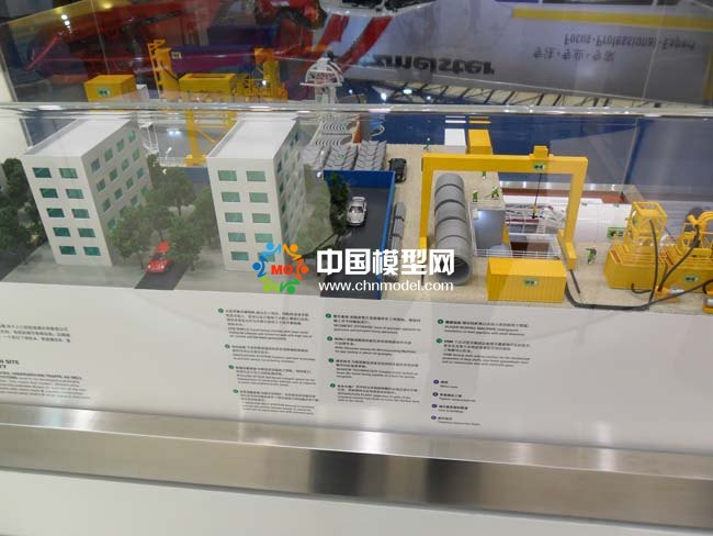 城市地下交通及供給排放系統施工模擬沙盤模型