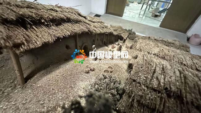 長沙窯銅官陶瓷燒制技藝復原場景沙盤模型