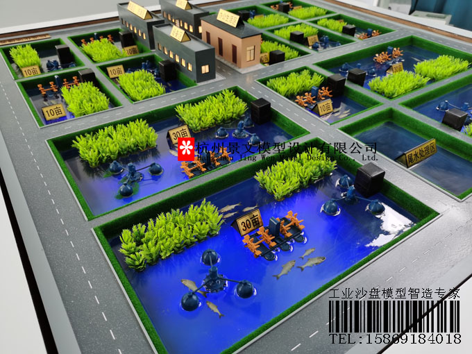 標準化池塘養殖模式沙盤模型