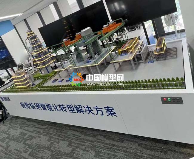 極數煉鋼智能化轉型解決方案沙盤模型