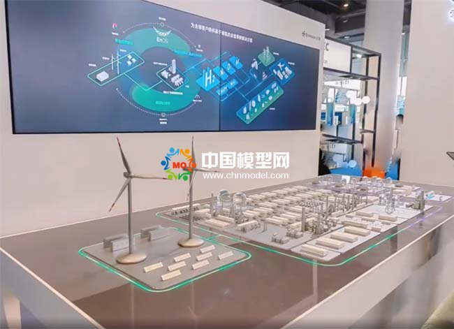 新型綠色能源系統再生能源電站沙盤模型