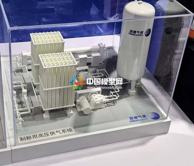 氣體應用氣霧化制粉高壓供氣技術解決方案沙盤模型 