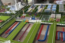 地?zé)崮軣岜脫Q熱器地?zé)豳Y源利用沙盤模型