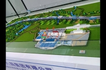 嘉善至西塘市域鐵路土建施工SG5標預制梁場沙盤模型