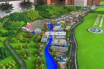 廣州龍濤外國(guó)語(yǔ)學(xué)校沙盤(pán)模型